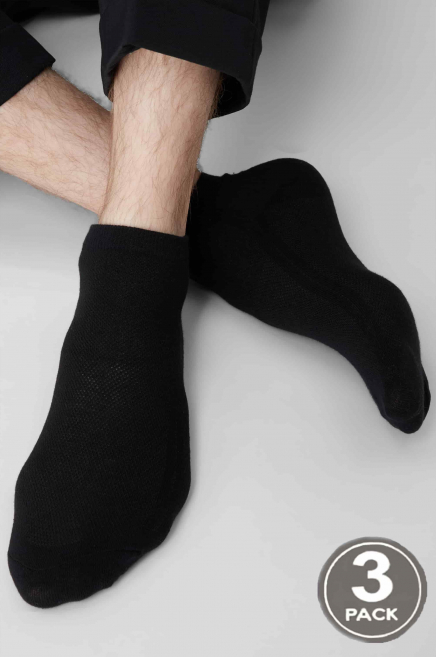 Чоловічі шкарпетки LEGS  SOCKS MEN COTTON MESH LOW (3пари)