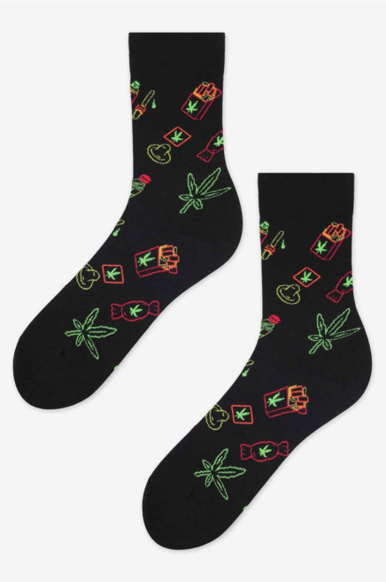 Чоловічі шкарпетки MISS MARILYN  SOCKS NEON WEED